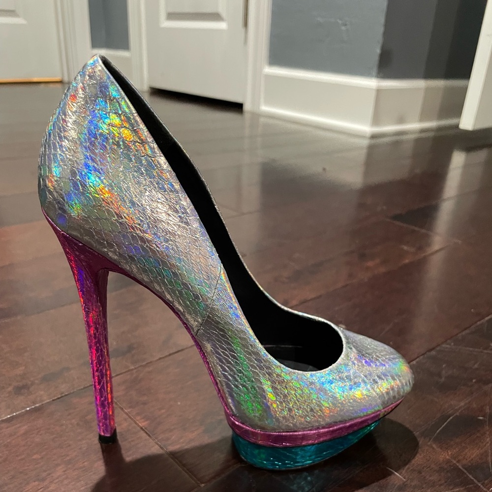 Brian Atwood Holographic Heels